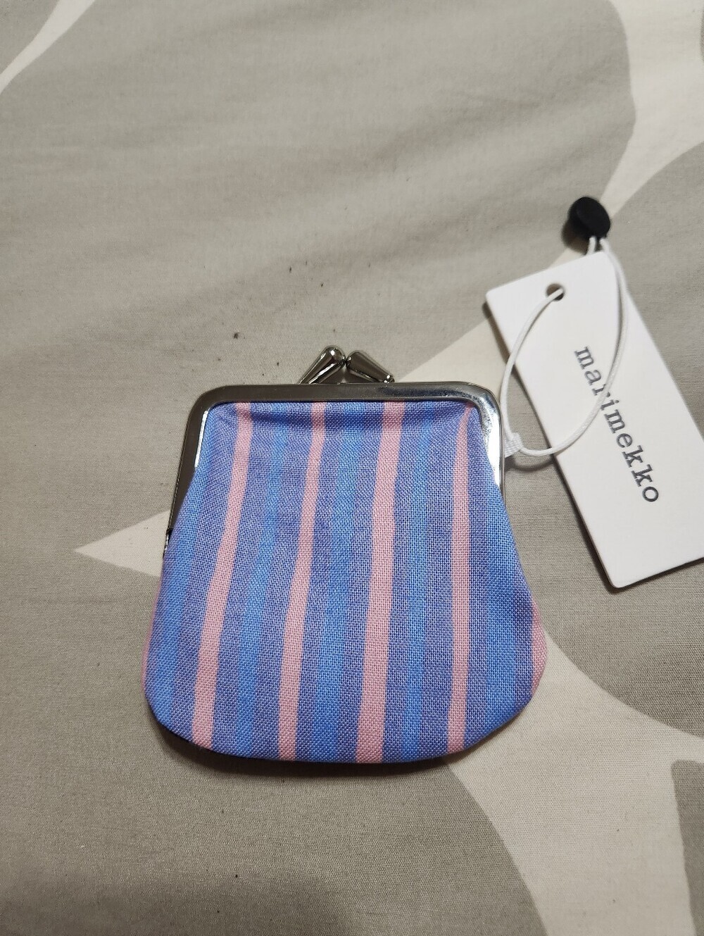 Marimekko Piccolo Light Pink/ Blue / Dark Purple Mini Coin Purse - Picture 3 of 4